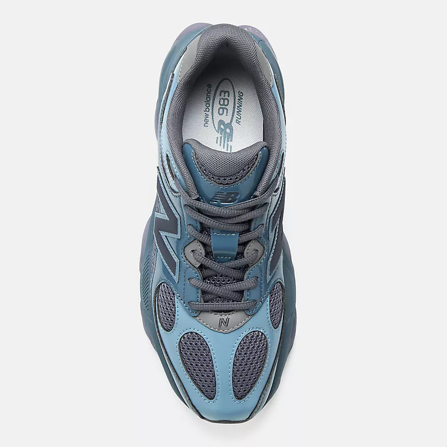 New Balance 983 Shadow Blue, top-down pair view