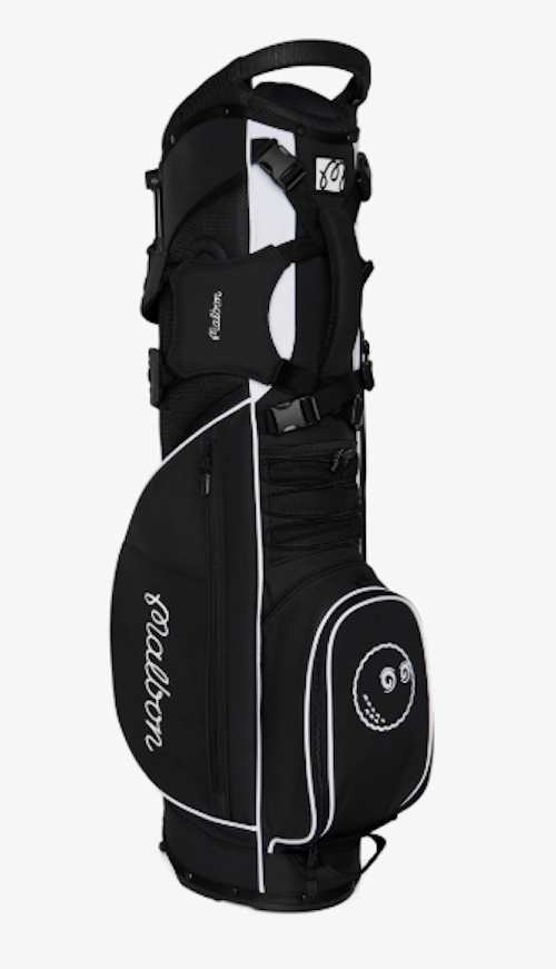 Malbon Golf Icons Walking Bag Black
