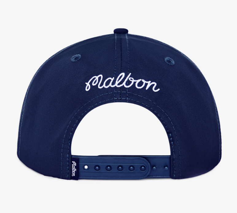 Malbon Golf M Snapback Hat Navy