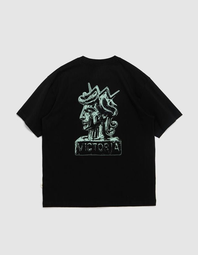 Victoria HK QH Statue Tee - Black - Gallery Streetwear