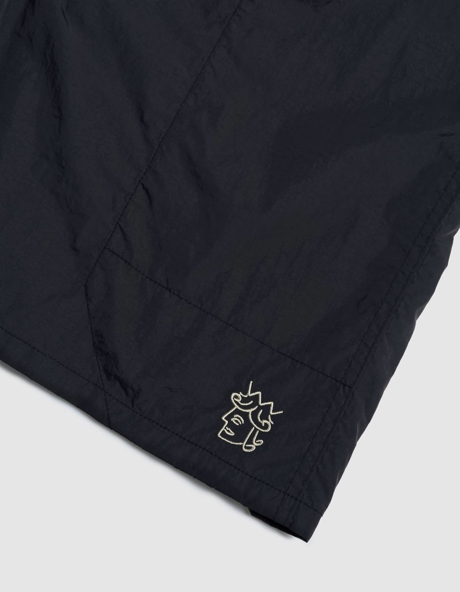 Victoria HK Queen Head Water Shorts – Black Skate Nylon Shorts - Gallery Streetwear