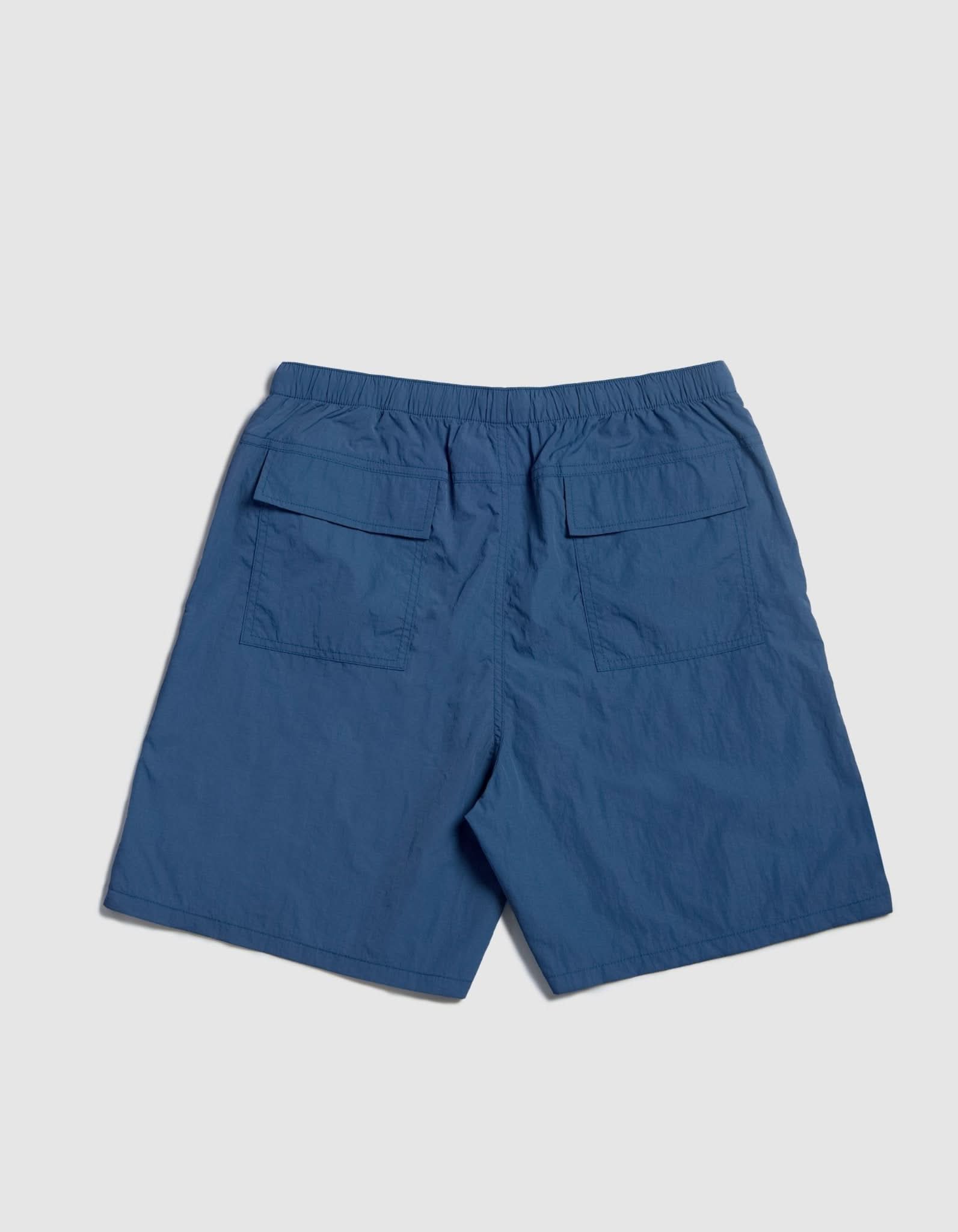 Victoria HK Queen Head Water Shorts – Blue Nylon Skate Shorts - Gallery Streetwear