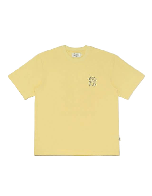 Victoria HK QueenHead Logo Tee – Yellow - Gallery Streetwear