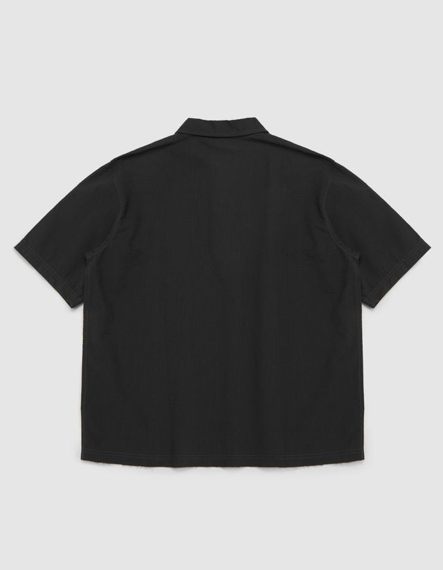 Victoria HK Seersucker Quarter Zip Shirt - Gallery Streetwear