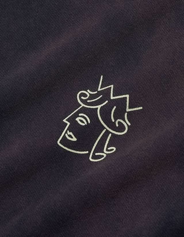 Victoria HK | Sun Faded Queenhead Logo Tee – Navy - Gallery Streetwear