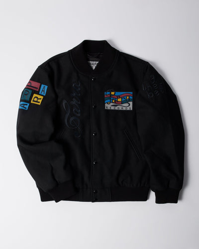 Parra All The Best Varsity Jacket Black, new Parra arrival at Gallery Streetwear Canada