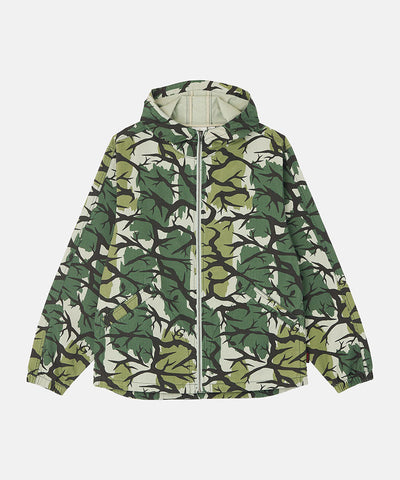 Gramicci Herringbone Hooded Jacket in Branch Camo — Gramicci Fall Winter 2026 at Gallery Streetwear, Kelowna BC