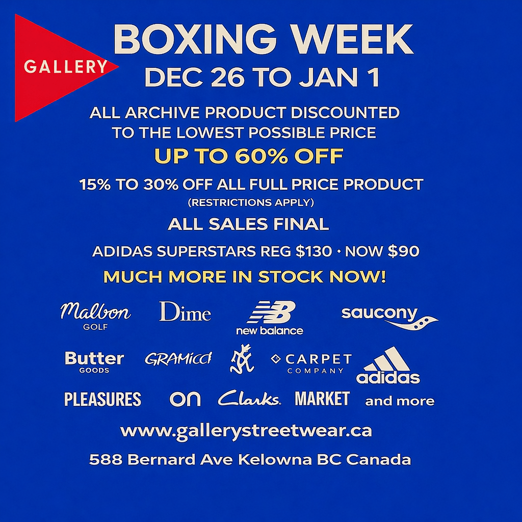 Boxing Week Streetwear & Sneaker Sale - Gallery Streetwear