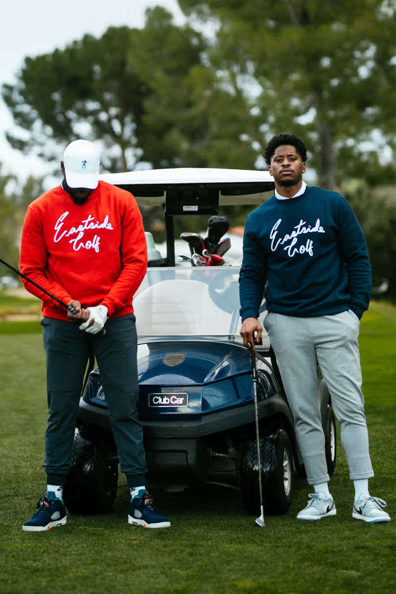 Eastside Golf apparel styled in Kelowna, blending modern golf clothing with streetwear at Gallery Streetwear Canada