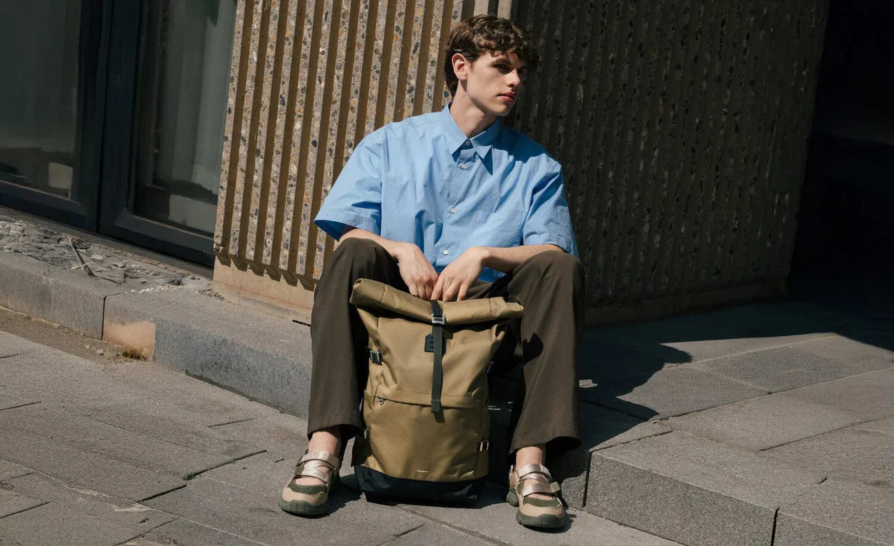 Sandqvist backpacks and bags displayed at Gallery Streetwear Kelowna — premium Swedish design and sustainable travel gear available in Canada