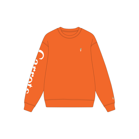 CARROTS WORDMARK CREWNECK SHIRT - ORANGE - Gallery Streetwear