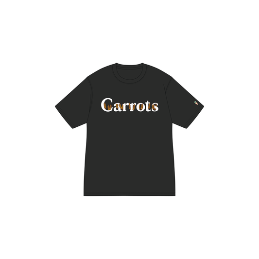 CARROTS WORDMARK TEE BLACK - Gallery Streetwear