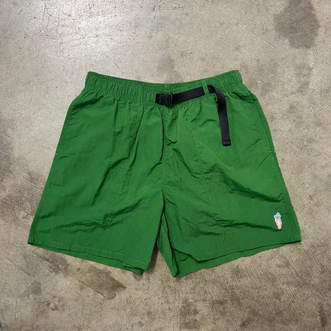 CARROTS STEM NYLON SHORTS- Green - Gallery Streetwear