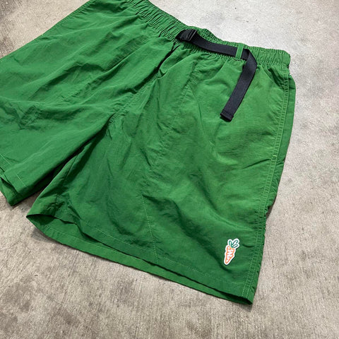 CARROTS STEM NYLON SHORTS- Green - Gallery Streetwear