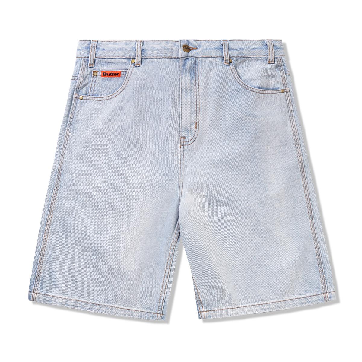 Butter Goods Scribble Denim Shorts Washed Black