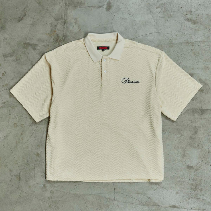 PLEASURES ZEN TERRY BOXY POLO - Gallery Streetwear