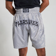 PLEASURES ANYWHERE MUAY THAI SHORTS-GREY - Gallery Streetwear