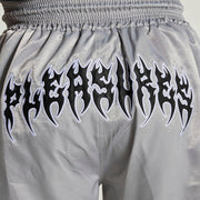 PLEASURES ANYWHERE MUAY THAI SHORTS-GREY - Gallery Streetwear