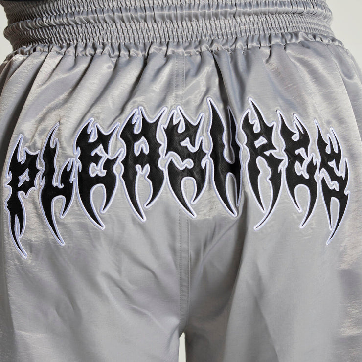 PLEASURES ANYWHERE MUAY THAI SHORTS-GREY - Gallery Streetwear