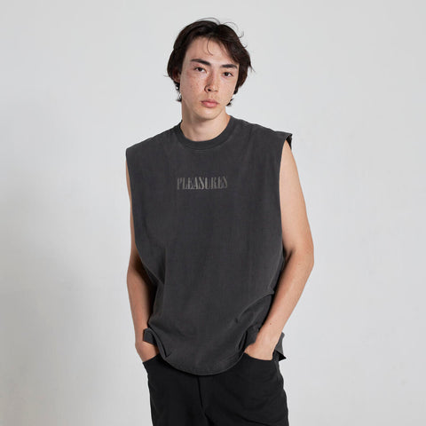 PLEASURES ONYX SLEEVELESS SHIRT - Gallery Streetwear