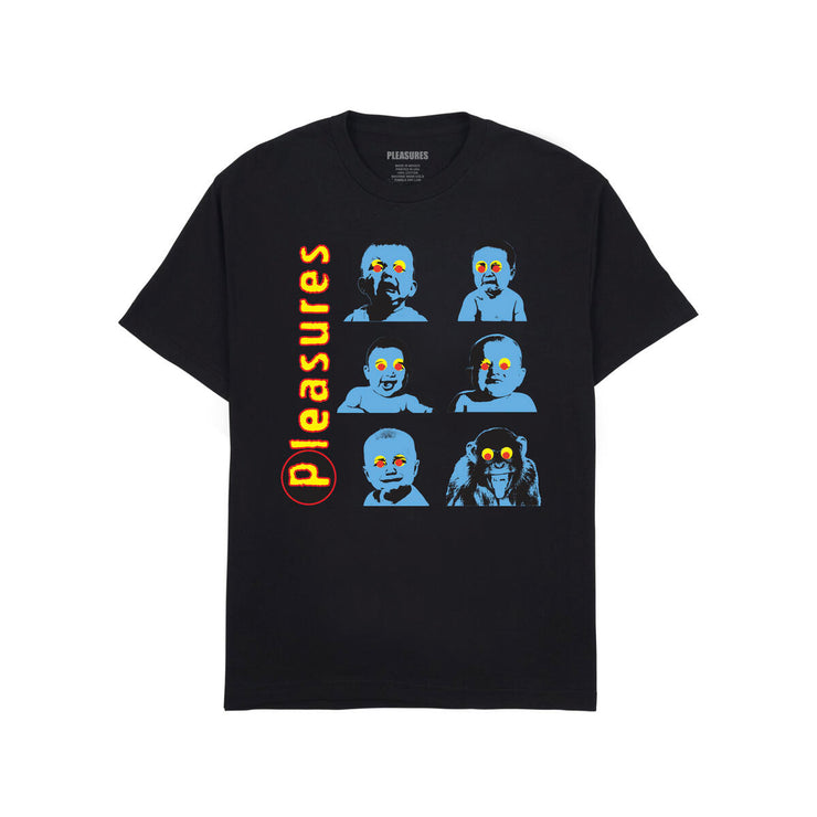 PLEASURES HEAD T-SHIRT BLACK - Gallery Streetwear