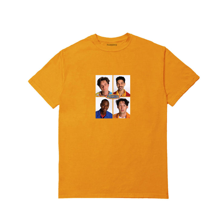 PLEASURES CAST T-SHIRT- ORANGE - Gallery Streetwear