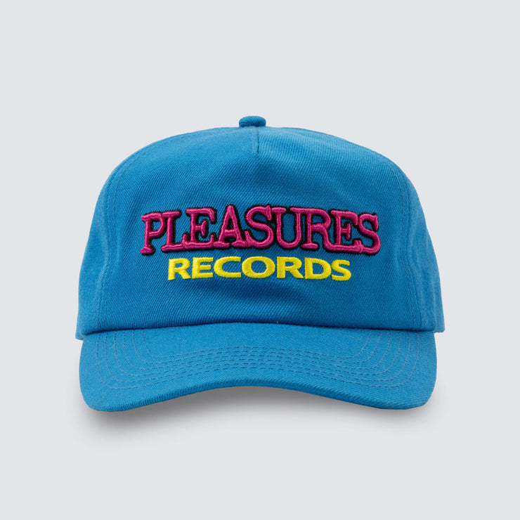 PLEASURES RECORDS SNAPBACK- BLUE - Gallery Streetwear