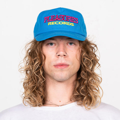 PLEASURES RECORDS SNAPBACK- BLUE - Gallery Streetwear