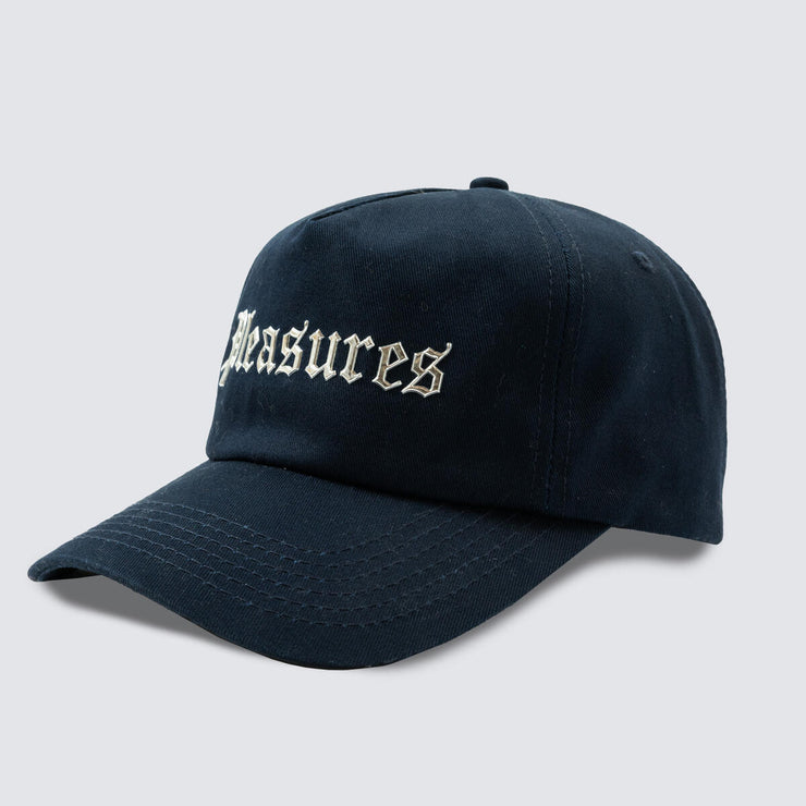 PLEASURES CHROME SNAPBACK- NAVY - Gallery Streetwear