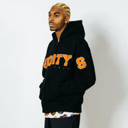 Shorty's x Pleasures | Wave Zip Hoodie Black - Gallery Streetwear