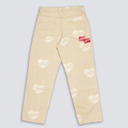 Shorty's x Pleasures | Heart Work Pants Beige