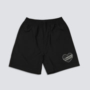 Shorty's x Pleasures | Heart Sport Shorts Black