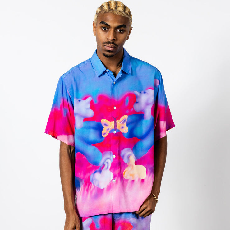 Austin Lee x Pleasures | Interaction Button Down - Gallery Streetwear