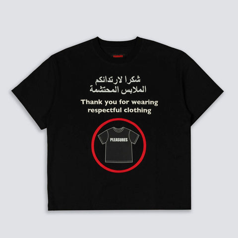 Pleasures | Respect Tee Black