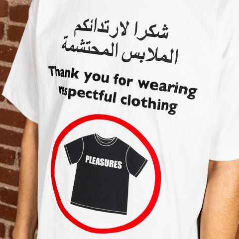 Pleasures | Respect Tee White