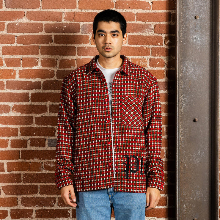 Pleasures | Cross Work Shirt Red