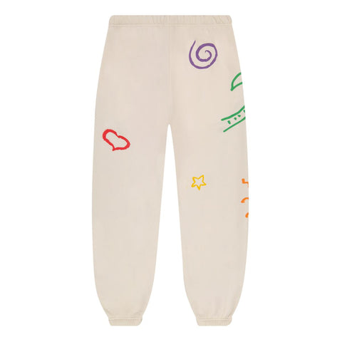 STAY COOL NYC SCRIBBLE SWEATPANT-BONE - Gallery Streetwear