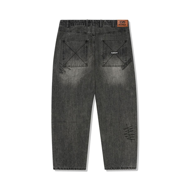 Butter Goods Stitch Denim Jeans Black | Gallery Streetwear