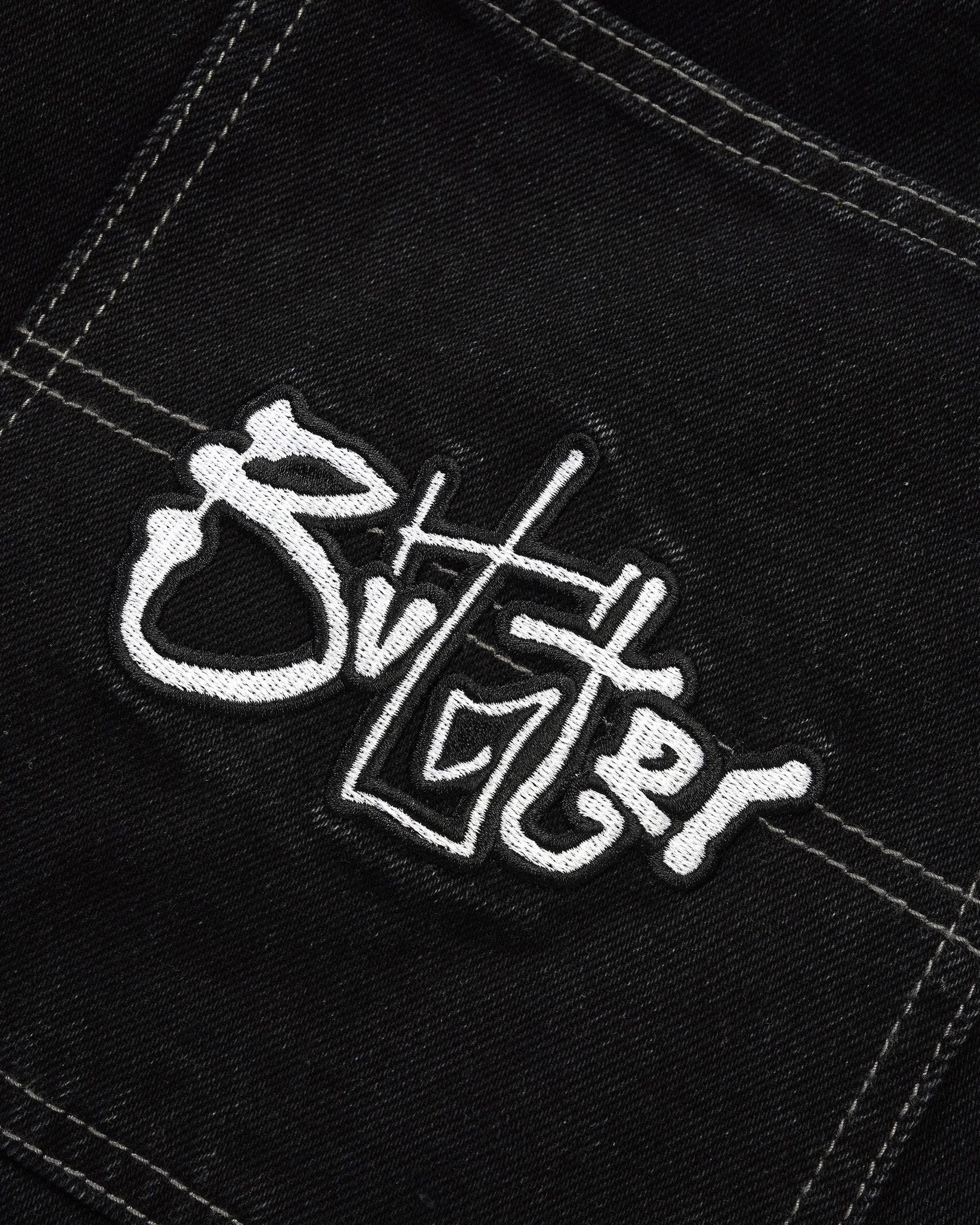 Butter Goods Scribble Denim Shorts Washed Black