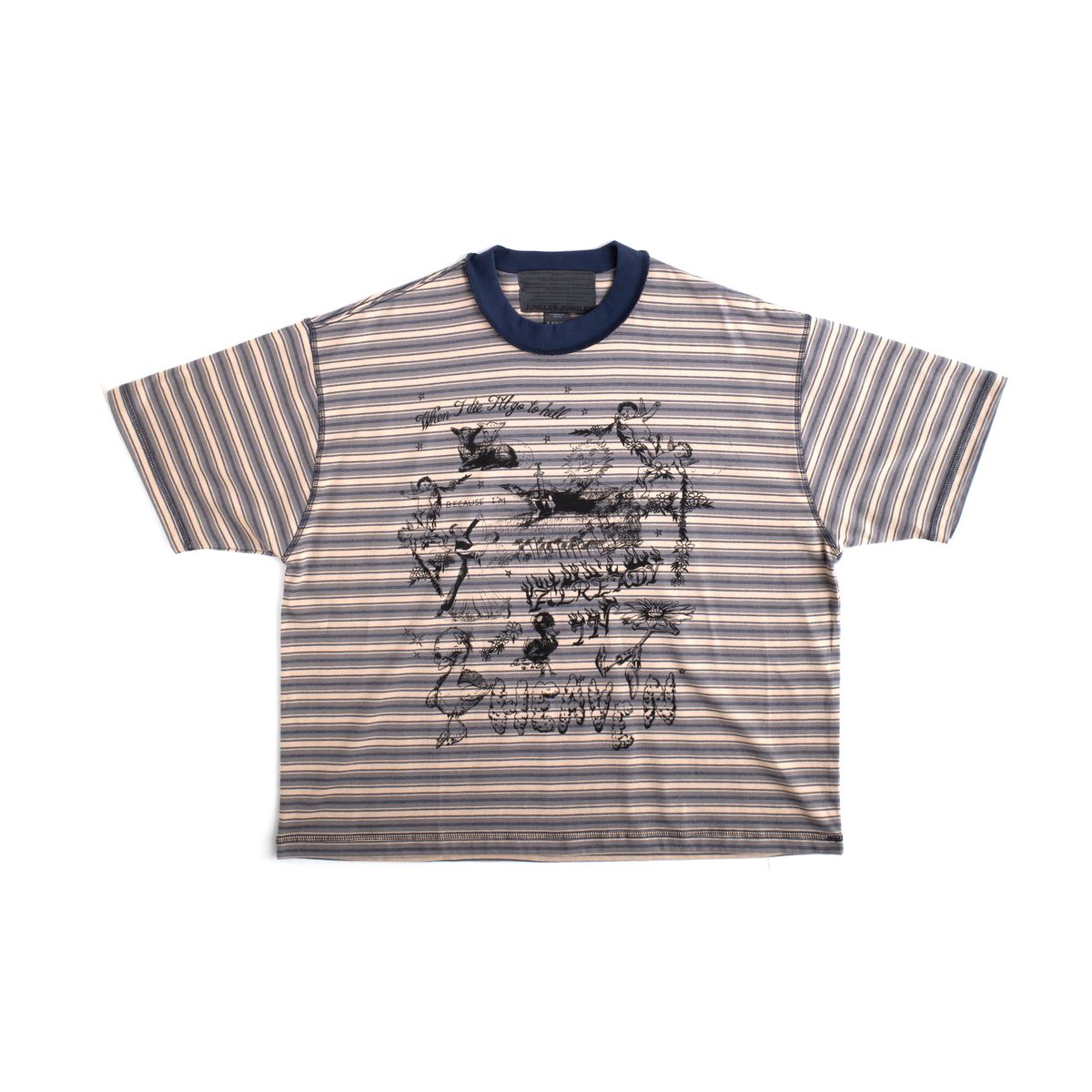 Jungles Jungles Already In Heaven Striped Tee