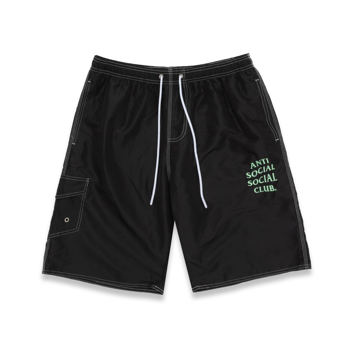 Anti Social Social Club Bored Shorts Black - front