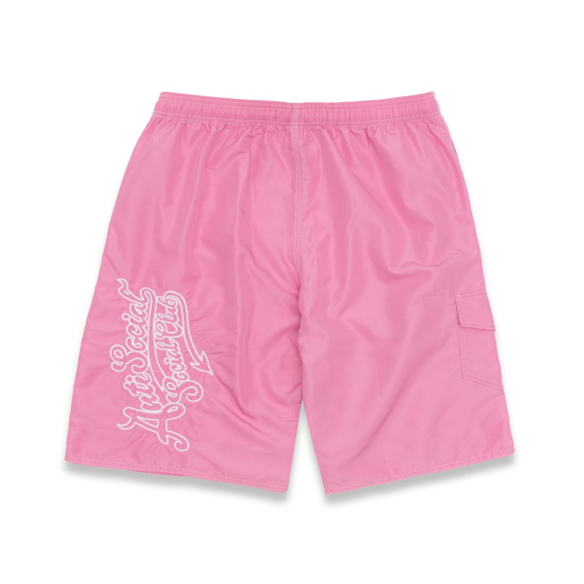 Anti Social Social Club Bored Shorts Pink - back