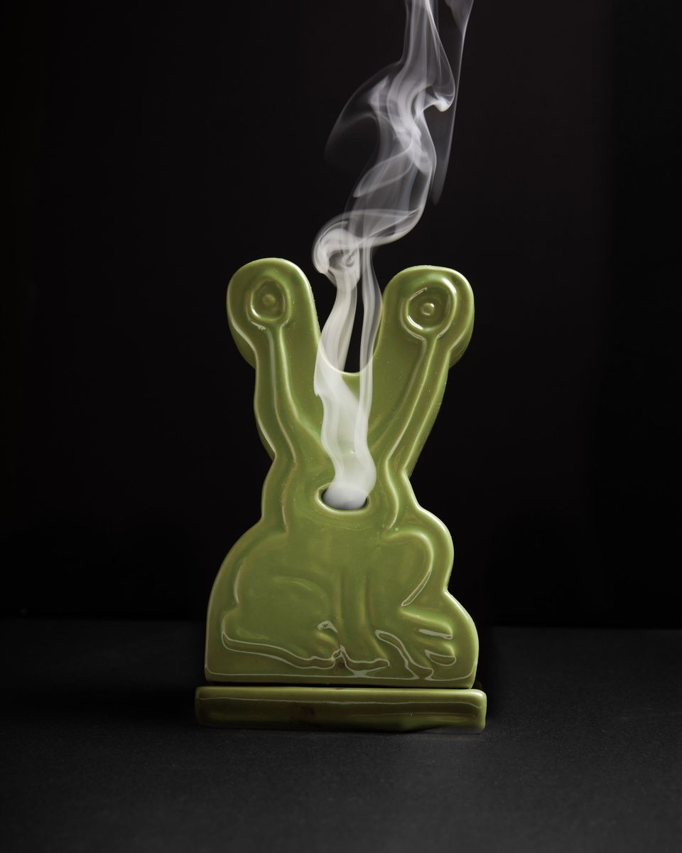 Butter Goods Frog Ceramic Incense Holder
