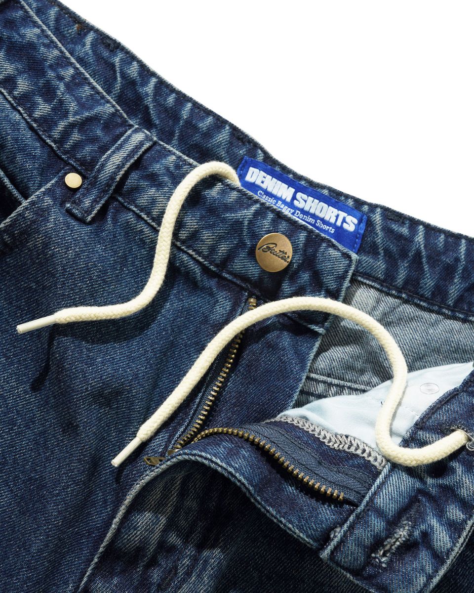 Butter Goods Baggy Denim Shorts Vintage Indigo