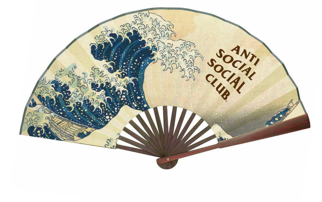 Anti Social Social Club Great Wave Folding Fan