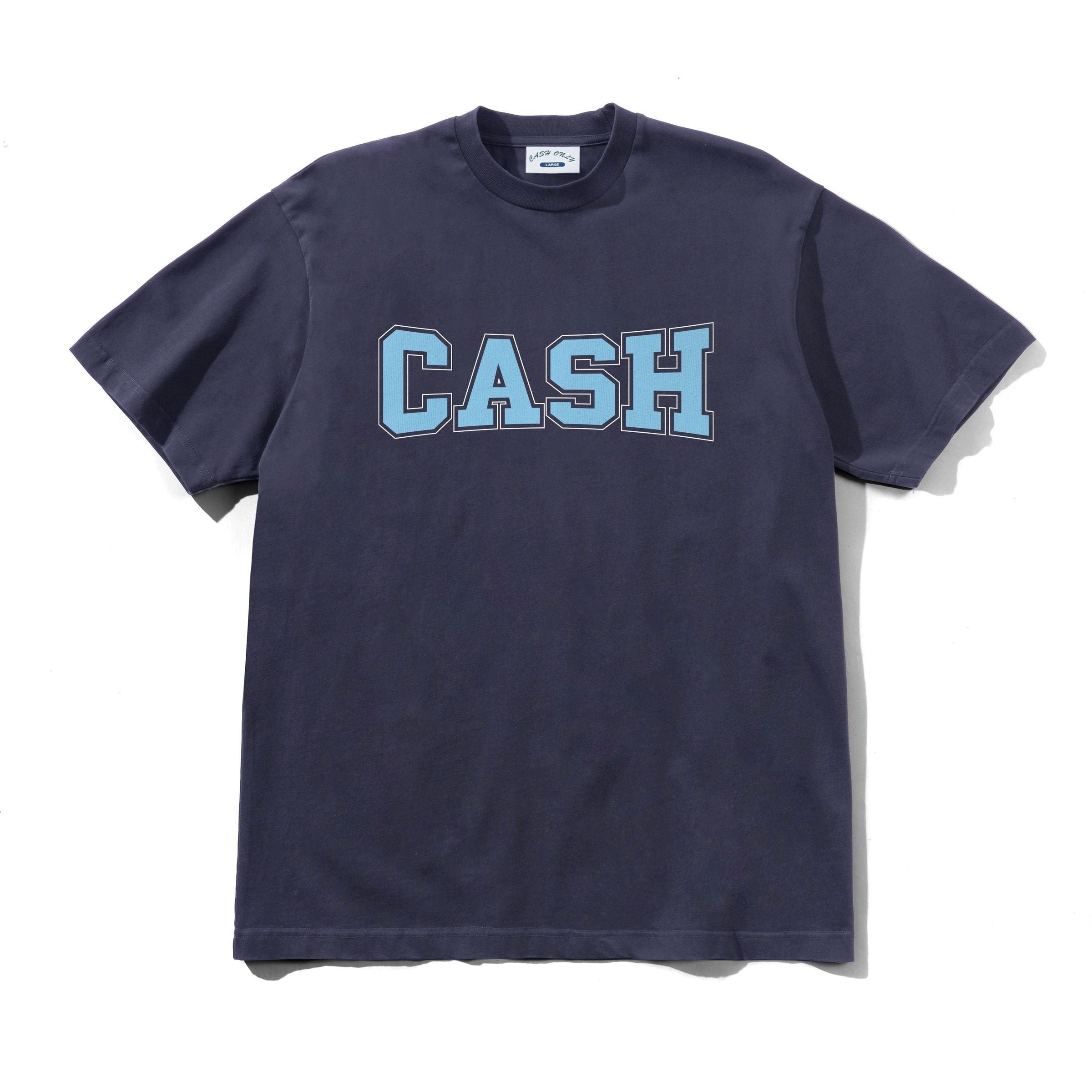 Cash Only Campus Tee Washed Navy - front