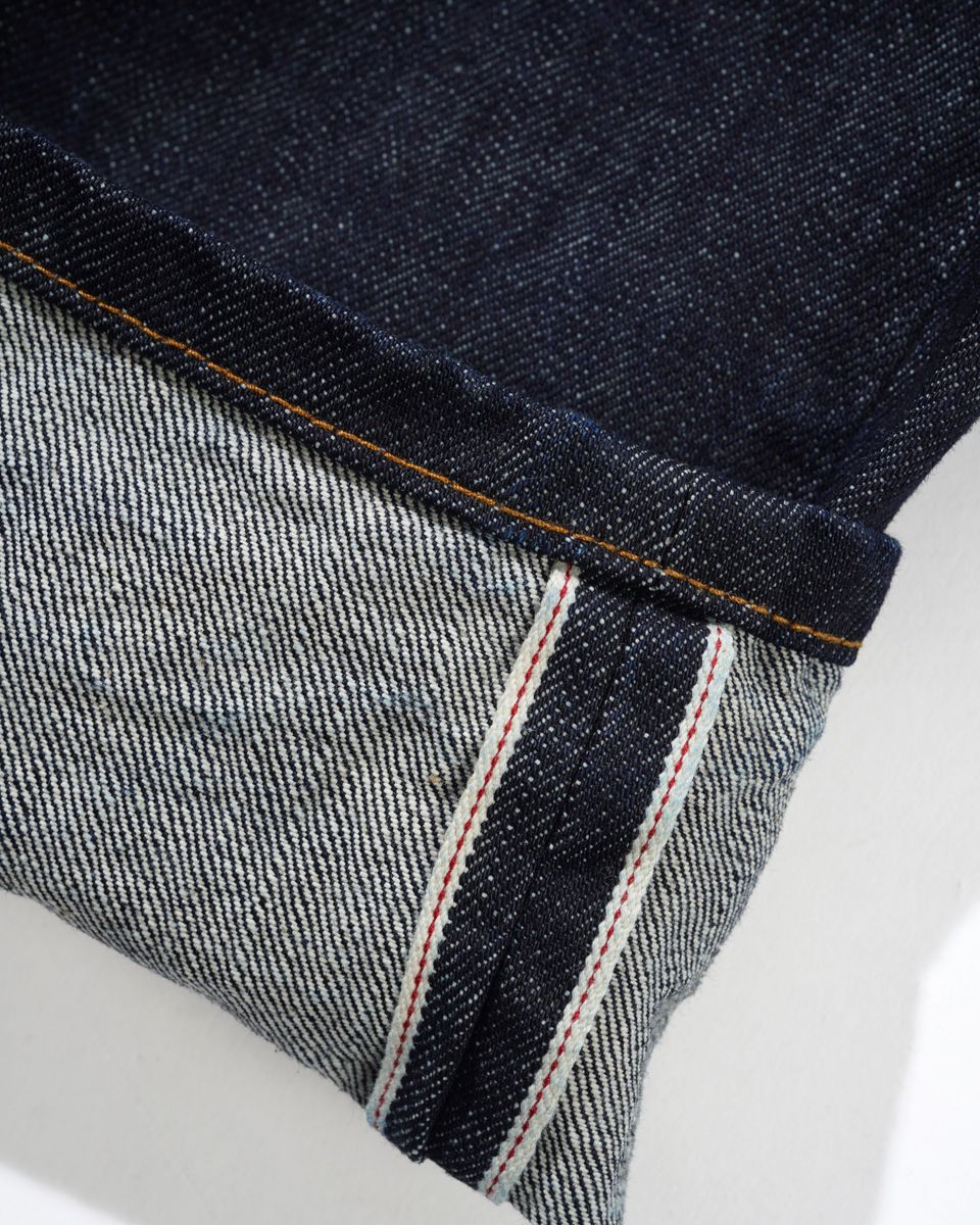 Cash Only Rodeo Denim Jeans Blue Selvedge - red line selvedge hem