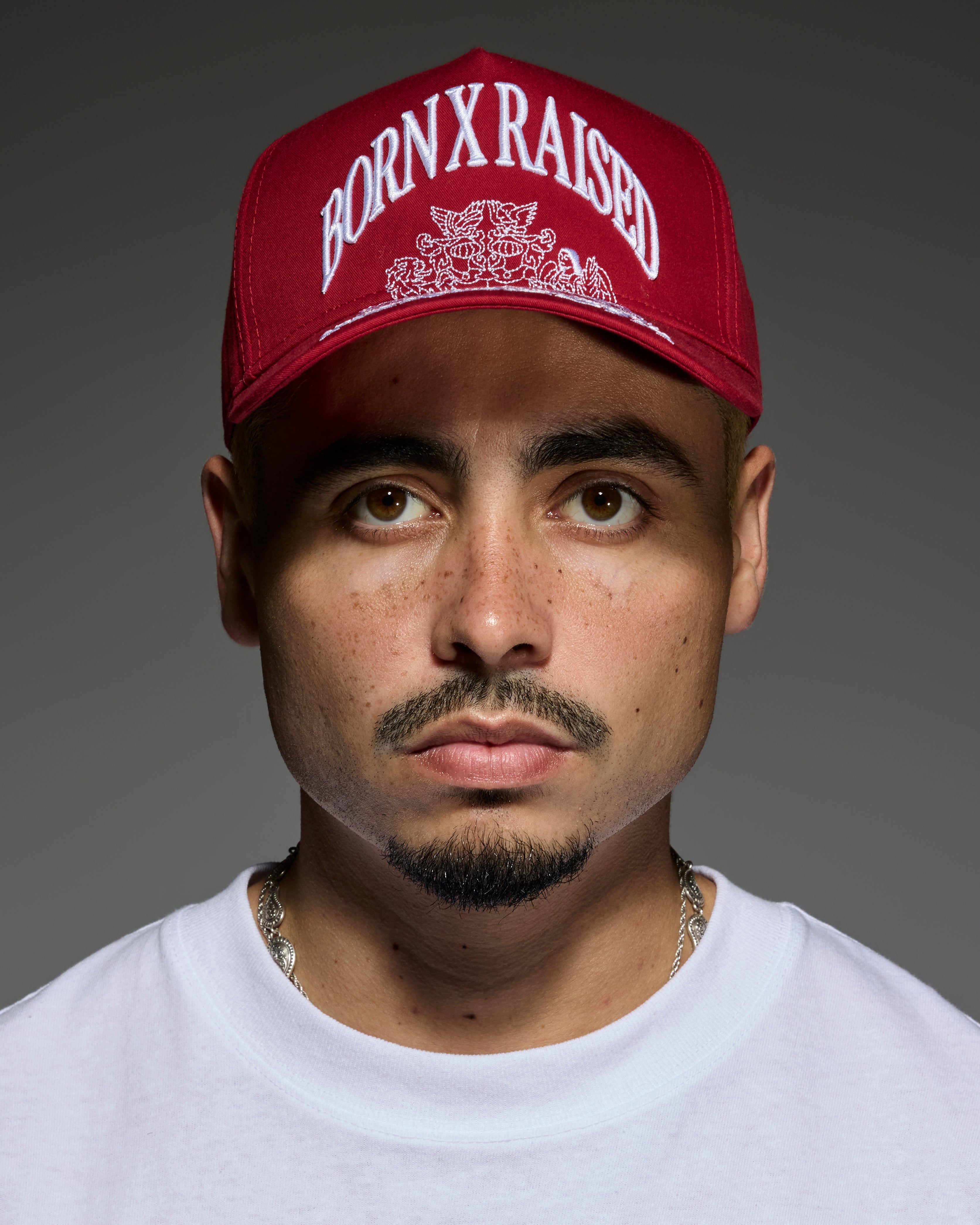 Born X Raised Paranoia Crest Snapback - Cardinal - lifestyle 1