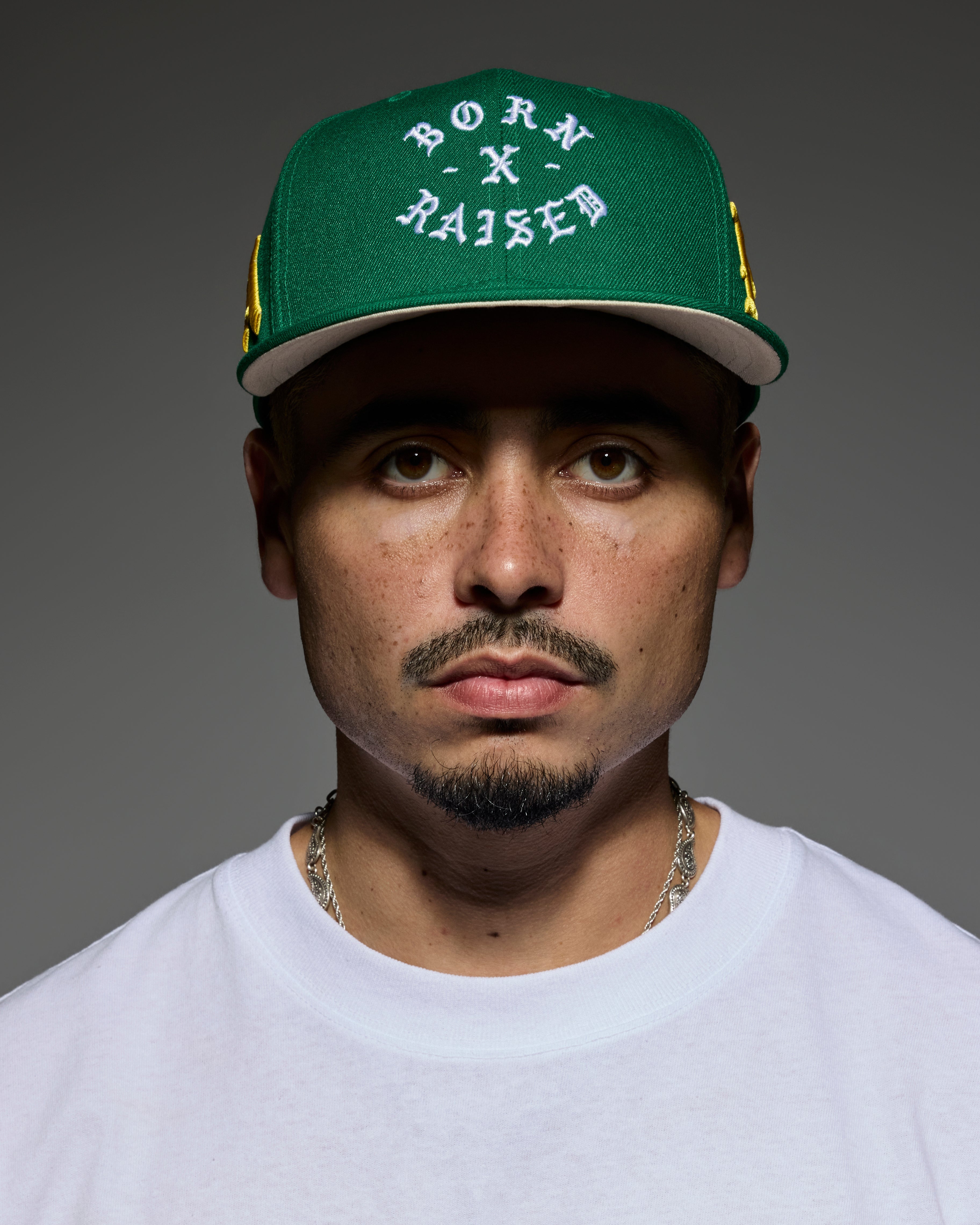 Born X Raised Paranoia Rocker Fitted - Kelly Green / Yellow - lifestyle 1