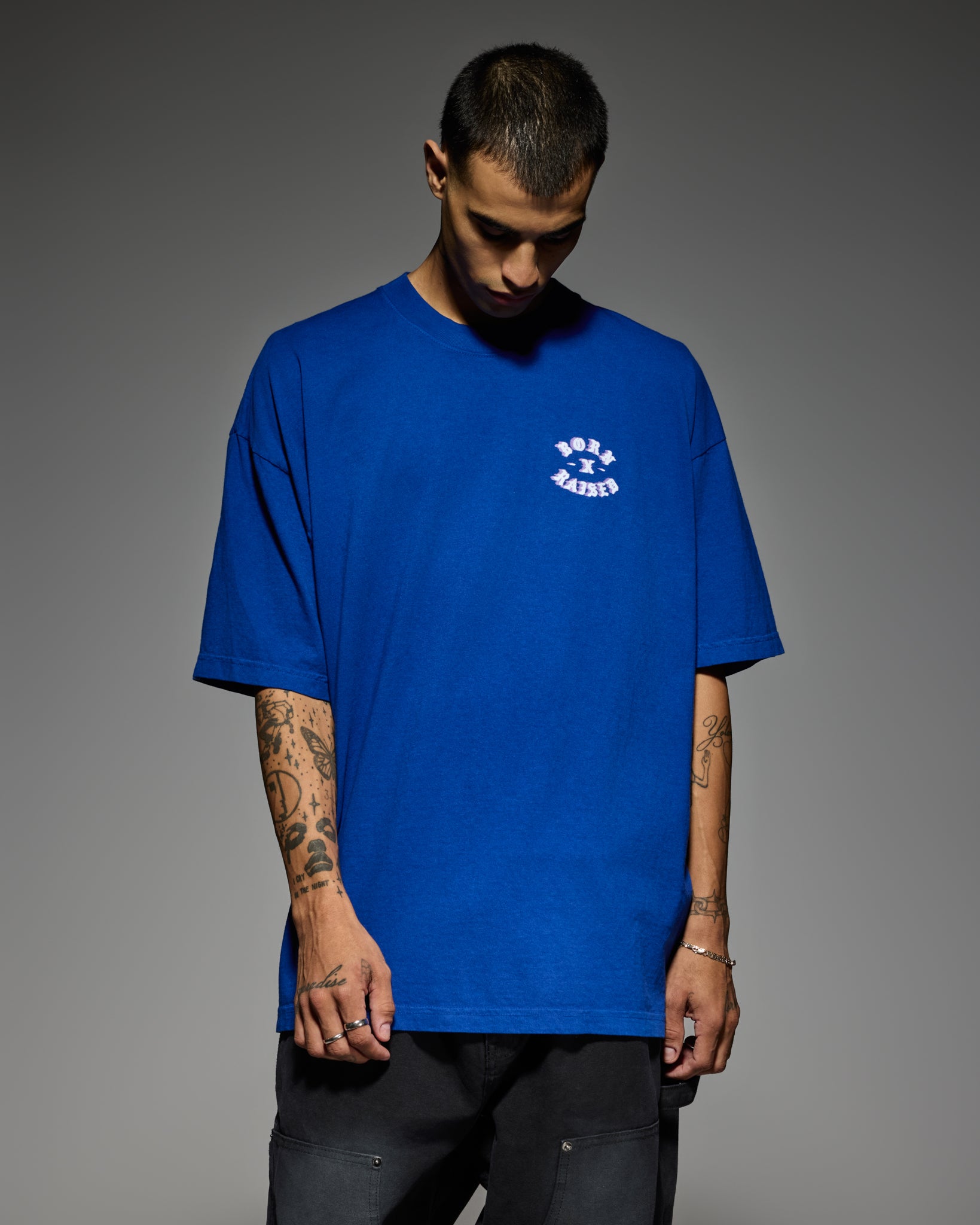 Born X Raised Speed Rocker Tee - Blue - lifestyle
